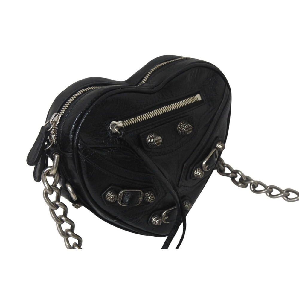 BALENCIAGA Luca Goal Heart Shoulder Bag chain strap - Picture 4 of 8